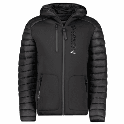 Geographical Norway Herren Steppjacke Winterjacke mit Kapuze – Gefütterter Warmer Anorak S-7XL Outdoor SKI Snowboard Kapuzenjacke für den Winter/Herbst - IMS Production XXL Briw Black