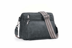 MUIIKOLA umhängetasche damen，umhängetasche damen mittelgroß tasche damen umhängetasche，umhängetasche damen leder，Weich Breiter Gurt B-dunkelgrau