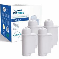 GOLDEN ICEPURE Wasserfilter Kaffeevollautomat für Siemens® Wasserfilter EQ Series, EQ3/EQ6/EQ9, EQ500, S700, Brita® Intenza 575491, Bosch® TCZ7003, TCZ7033, NSF-zertifizierter, 4 stück 4 Stück (1er Pack)