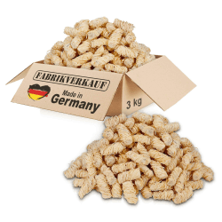 FABRIKVERKAUF Öko-Anzündwolle (3 kg) ca. 240 Stück, auch als (5kg+10kg), ökologische Grillanzünder, Kaminanzünder, Ofenanzünder, Holzwolle, Anzünder (3kg) 3.0 Kilogramm