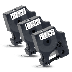 3x Labelwell Kompatibel für Dymo D1 45013 45013s S0720530 Schwarz auf Weiß Etikettenband 12mm x 7m für Dymo LabelManager 160 210D 360D 280 420P 500TS PNP Labelpoint 250 100 150 Labelwriter 450 DUO