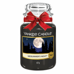 Yankee Candle Duftkerze im Glas (groß) | Midsummer's Night | Kerze mit langer Brenndauer bis zu 150 Stunden | Perfekte Geschenke für Frauen Große Kerze im Glas Midsummers Night