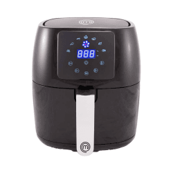 MasterChef Heißluftfritteuse 4,5L Airfryer 1400W, Fritteuse Heissluft ohne Fett für 2-4 Personen, Heissluftfriteuse mit Digitales Touchscreen und 7 Programmen, Vorheizen & Warmhalten, 80-200°C 4.5L