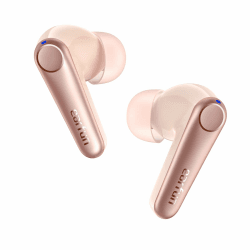EarFun Bluetooth Kopfhörer In Ear, Air Pro 3 Kopfhörer Kabellose, Hybrid Aktive Geräuschunterdrückung, HiFi Sound Qualcomm aptX Adaptive, 6 Mikrofone CVC 8.0 Anrufe,Multipoint, 45H Akku, App, Rosa