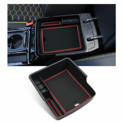 BIXUAN Ceed 2024 kompatibel mit Kia ProCeed GT CD Ceed GT SW 2018-2023 2024 Aufbewahrungsbox mit XCeed Rutschfester Matte Ablagefach Mittelkonsole Organizer Autozubehor Rot 6
