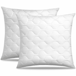 Siebenschläfer Kopfkissen 80x80 2er Set – Nachfüllbares Kissen Doppelpack mit Mikrofaser-Füllung (80 x 80 cm) 80 x 80 Doppelpack