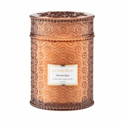 LA JOLIE MUSE Sylvan Figue Candle, große natürliche Soja-Kerze, 90 Stunden Brenndauer, Holzdocht-Kerze, Luxus-Kerzen für Zuhause, Kerze Geschenk für Frauen und Männer Sylvan-Feige