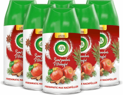 Air Wick Freshmatic Max Raumspray – Nachfüller für den Air Wick Freshmatic Max – Duft: Zimtzauber und Bratapfel – 6 x 250 ml Nachfüller Raumduft und Lufterfrischer 1 stück (6er Pack) 2 x 3er Pack