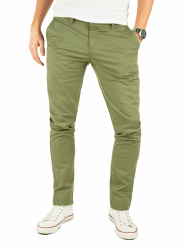 Yazubi Herren Chino Hose - Modell Kyle Slim Fit - Chinohose mit Stretchanteil 34W / 34L Grün (Dusky Green 4r170517)