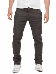 Yazubi Herren Chino Hose, Modell Dustin, Chinohose by Yzb Jeans 32W / 30L Grau (Iron Gate 193910)