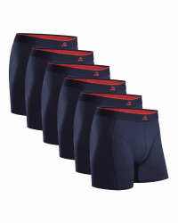 DANISH ENDURANCE 6er Pack Bambus Boxershorts Herren, Superweich & Elastischer Bund, Ohne Zettel, Atmungsaktiv, Unterhosen Herren mit oder ohne Eingriff M Marineblau