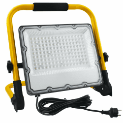 OUSIDE LED Baustrahler 100W mit 4M Kabel,IP66 Wasserdichter LED Arbeitsscheinwerfer mit Schuko-Stecker für Werkstatt,Wartung oder Baustelle, 6500K Kaltes Weißes Licht,10000LM 100W(1 Stück )
