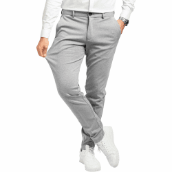 Performance Pants Herren - Stilvolle Slim Fit Herren Hosen Stretch - Hosen Herren Stretch - Angenehme Praktische Männer Hosen für Business & Freizeit - Bequeme Stoffhose Herren 36W / 32L Hellgrau