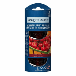 Yankee Candle ScentPlug Nachfüllpackungen | Black Cherry Duftöl für Raumduftstecker | bis zu 60 Tage Duft | 2 Stück Black Cherry refill