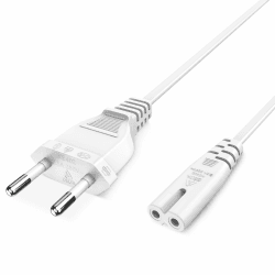 VIEVRE 3,0m Stromkabel 2 polig, Netzkabel, Eurostecker, C7 Kabel, Stromkabel Strom Kabel Stecker Typ C Eurostecker auf C7 Buchse Euro-Netzkabel für TV, PS3/PS4/PS5, One S/X, Laptop Netzteil, Blu-ray