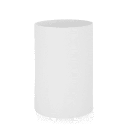Kartell Papierkorb, Plastik, Weiß, 25 x 25 x 38 cm Bianco