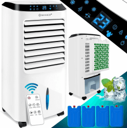 KESSER® 4in1 Mobile Klimaanlage | Fernbedienung | Klimagerät | Ventilator Klimaanlage | Timer | 3 Stufen | Ionisator Luftbefeuchter | Luftkühler | Weiß
