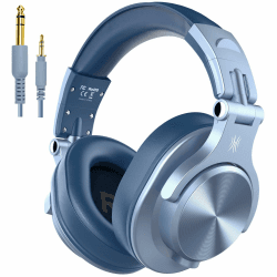OneOdio Bluetooth Kopfhörer Over Ear, 72 Stdn HiFi Stereo Kopfhörer Kabellos, Wireless Headphones mit 6.35mm & 3.5mm Klinke für Studio DJ Handy PC AMP - Himmelblau