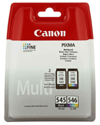 Canon PG-545 CL-546 BLISTER Vorteilspack 2 Tintenpatronen (Schwarz Farbe) (Veraltete Kunststoffverpackung 2018) Plastikverpackung (b)