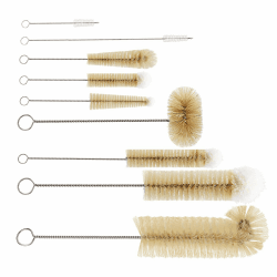 Flaschenbürste Reinigungspinsel [9er Set],Masthome Langer Flaschenbürste Sodastream bürste für Strohhalme, Flasche, Wasserflaschen, Bierflaschen, Thermoskanne-schwarz 9-teiliges Flaschenbürste Set