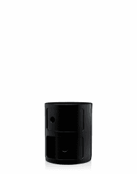 Kartell Componibili, 2 Elements, Schwarz, Runde Basis 2-fächer Schwarz