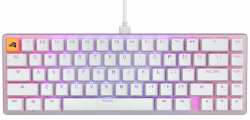 GLORIOUS Gaming GMMK 2 Compact (65%) – Mechanisches Gaming-Keyboard, Aluminiumrahmen, anpassbar, Doubleshot-Kappen, Fox Schalter, tastenweise RGB, Amerikanisch QWERTY Layout - Weiß Weiß Compact (65%) Amerikanisches QWERTY