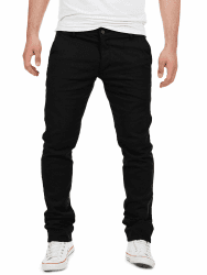 Yazubi Herren Chino Hose, Modell Dustin, Chinohose by Yzb Jeans 40W / 32L Schwarz (Black 4r194008)