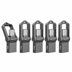 KEXIN USB C Stick 64GB 5 Stück OTG USB Speicherstick USB 3.0 Type C USB Stick für PC, Handy, USB C Handy, Auto