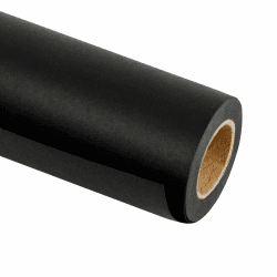 RUSPEPA Schwarzes Kraftpapier - Natürliches Recyclingpapier, Kraftpapierrolle Ideal für Kunsthandwerk, Kunst, Kleine Geschenkverpackungen, Verpackung, Post, Versand und Pakete - 76.2 cm x 30 m 30 Zoll - Schwarz