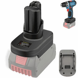 TPDL BS18BS12 Akku Adapter für Bosch Professional 18V System Akku GBA 18V Akku BAT609 BAT610 BAT618 BAT619 arbeitet im für Bosch Professional 12V System GBA Elektrowerkzeugs BS18BS12 Bosch Pro 18V auf 12V Tool