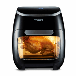 Tower T17039 Xpress Pro 5-in-1 Digitale Heißluftfritteuse mit Schneller Luftzirkulation, 60-Minuten-Timer - Airfryer Heißluftfritteuse XXL 11 l - 2000W - Schwarz Digitales 5-in-1