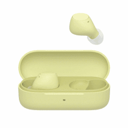 Sony WF-C510 Truly Wireless Kopfhörer - Kleine, leichte Bluetooth In-Ear-Kopfhörer mit Multipoint-Connection, Ambient Sound, IPX4 Rating, Spotify Tap, Quick Charge, 22 HR Akku, iOS & Android - gelb WF-C510 gelb