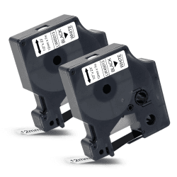 2x Labelwell Kompatibel dymo Schriftband Ersatz für Dymo D1 12mm 45013 45013s S0720530 Schwarz auf Weiß für Dymo LabelManager 160 210D 360D 280 420P 500TS Labelpoint 100 250 150 Labelwriter 450 Duo