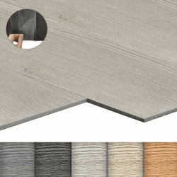 LZQ PVC Bodenbelag Vinylboden Selbstklebend mit Holz-Effekt, 72 Vinyl Fliesen 10,04m² Bodenfliesen Selbstklebend, Klebefliesen Boden Verschleißfest Wasserfest für Wohnzimmer Küche, Eiche Weiß 72 Stück, 10,04m² Eiche Weiß