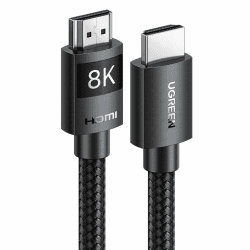 UGREEN HDMI 2.1 Kabel 10K 8K 60Hz 4K 120Hz 144Hz HDMI 8K Kabel 48Gbit/s High Speed Ethernet Ultra HD eARC HDR 10+ HDCP Dolby Vision VRR kompatibel mit TV/PS5/PS4/ Xbox-Serie X/Monitor (3M) 3.0 Meter