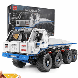 Mould King 13144 Technik Ferngesteuert LKW Truck T813 PROFA 8x8,Technik Groß Off-Road Truck LKW mit Motors, Klemmbausteine Bauset Kompatibel mit Technologie Spielzeug