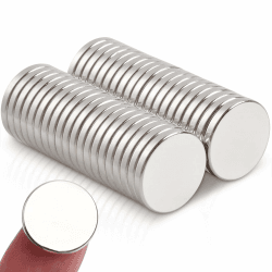 FPMYB 40 Stück Magnete Stark Groß 15x2mm Neodym Magnete Extra Stark, Kleine Magnete Runde Starke Magnete für Kühlschrank, Magnettafel, Whiteboard, Küche, Basteln, Lager, Büro 15x2mm_40pcs