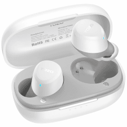 TOZO A1 Mini Bluetooth Kopfhörer 5.3 Kopfhörer Kabellos Bluetooth, In Ear Bluetooth Kopfhörer mit APP Steuerung, 30 Std Premium Sound, IPX5 Wasserdicht Kabellose Kopfhörer für kleine Ohren - Weiß