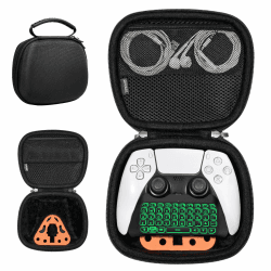 TiMOVO PS VR2 Tragbare Handtasche Aufbewahrungstasche für Reisen & Zuhause Schwarz & Orange