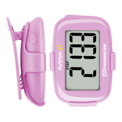 AVTREK Präziser 3D-Schrittzähler Mini-Schrittzähler für Walking oder Laufen im Freien Wanderaktivitäten pink