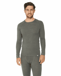 DANISH ENDURANCE Merino Langarmshirt Herren, Premium Thermounterwäsche Herren, Skiunterwäsche, Temperaturregulierendes Funktionsshirt, Merino Shirt Herren, Mit oder ohne Reißverschluss 3XL Dunkelgrau