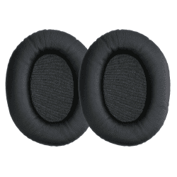 kwmobile 2X Ohrpolster kompatibel mit Kingston HyperX Cloud II/Cloud 2 / Cloud 1 Polster - Kopfhörer Polster aus Kunstleder für Over Ear Headphones Schwarz