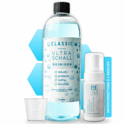 Ultraschallreiniger Konzentrat für jedes Ultraschallgerät | Hygienische & Materialschonende Reinigung für Brillen, Schmuck & Zahnersatz | Vom Augenoptiker entwickelt (Aktion 2025)