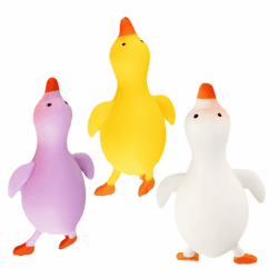 KOMBIUDA 3Stücke Quetschspielzeuge Enten Dehnbare Stressabbau für Kinder und Lustige Stress aus Perfekt für Schreibtisch und Partybedarf 16.5X7.5X7.5CM 1