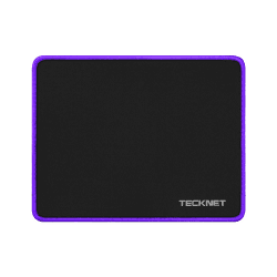 TECKNET Mauspad, 28 x 21 cm Gaming Mousepad mit Wasserdicht und Rutschfester Gummi für PC-Büro, Arbeit, Gaming, Studium, Laptop, Computer, Zuhause-Lila Lila 280L x 210B mm