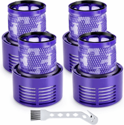 Artraise V10 Filter für Dyson 4 Stück Waschbar Ersatz Hepa Filter für Dyson V10 SV12 Cyclone Animal Absolute Motorhead Staubsauger Ersatzteil Ersetzen Sie # DY-969082-01 V10-4