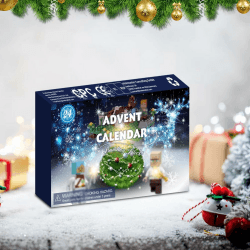 Adventskalender 2024 Kinder, Adventsgeschenk für Mädchen Jungen, Weihnachtskalender Weihnachtsgeschenke für Kinder Geschenke Weihnachten für Kinder ab 5 6 7 8 9 10 6 Jahren, Spielzeug-Adventskalender Blau