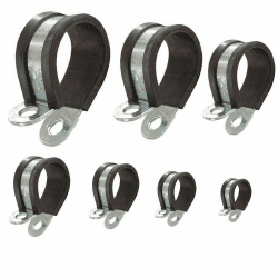 Rohrschellen mit Gummieinlage Auswahl: Ø 15mm / Band 20mm, 6 Stück Ø 15mm / Band 20mm 6 Stück