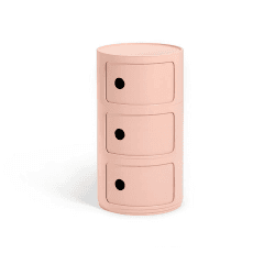 Kartell Componibili Bio, Container 3-fächer, Rosa 3-fächer Bio Rosa