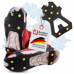 Anti Rutsch Schuhspikes Eco - Langlauf Schuhbedarf Ice Grips Schuhkrallen - rutschfeste Eisspikes für Schuhe und Stiefel - Antirutsch Spikes Glatteis - Spikes zum Überziehen - Grödel M (38-40)